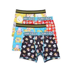 Lanky Box Boys Boxer Briefs Underwear 4-Pack Multi-color Size L